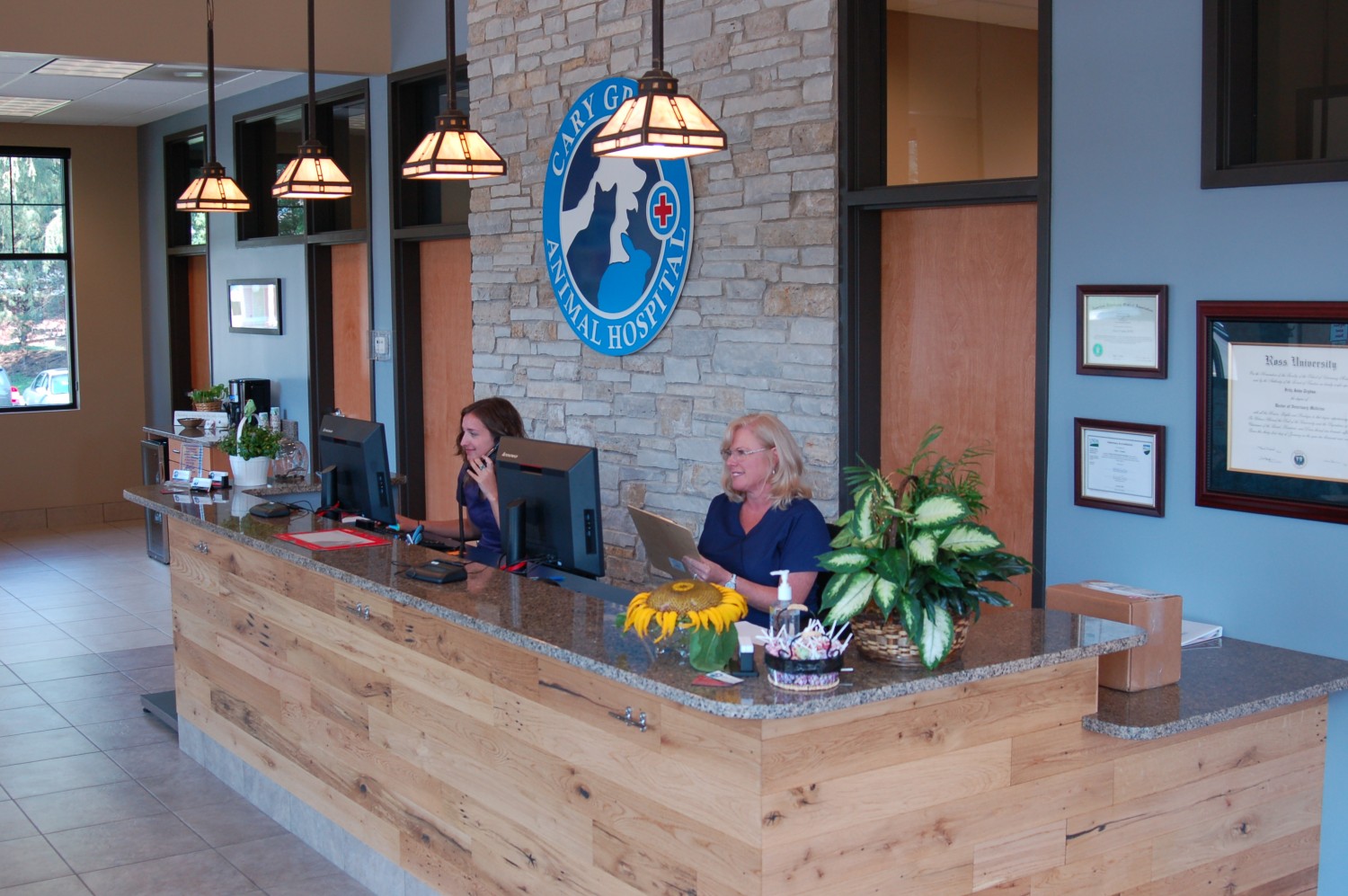 Spacious Waiting room with refreshments